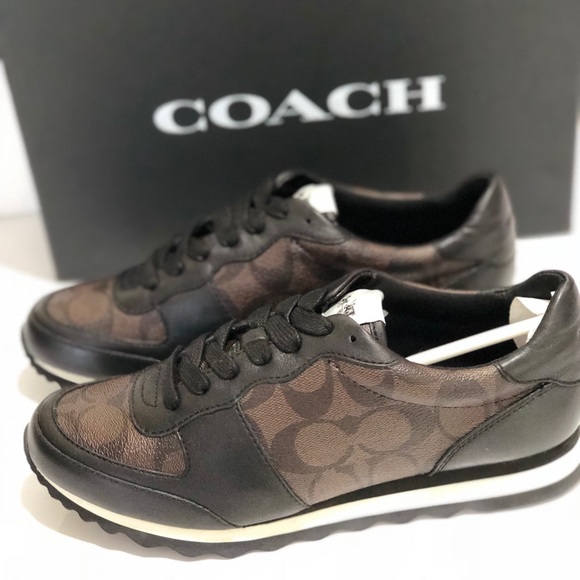 Coach Shoes - COACH Athletic Trainers, Brown Mahogany/Black